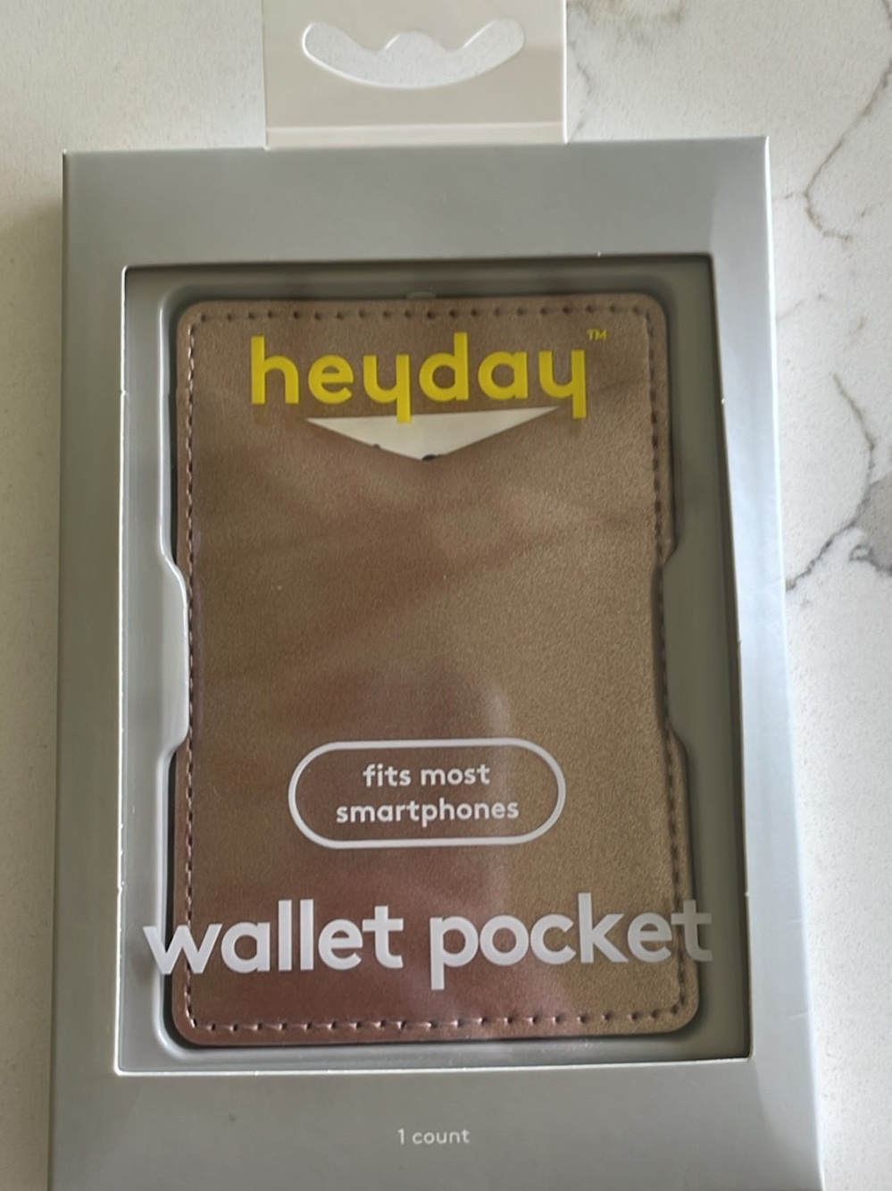heyday Brown Slim Wallet Pocket Phone Card Holder